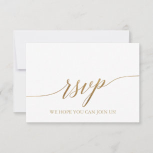 Tarjeta de Respuesta RSVP de Sitio Web de Boda con