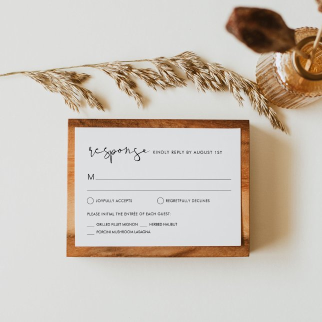 Tarjeta de respuesta RSVP de STELLA Wedding (Subido por el creador)