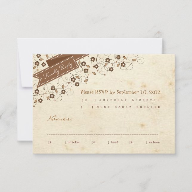 Tarjeta de respuesta RSVP de Storybook (Anverso)