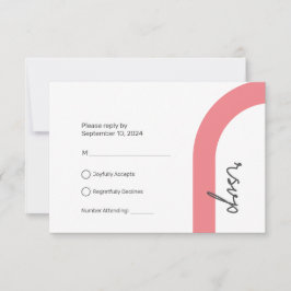 Tarjeta de respuesta RSVP | Estilo clásico