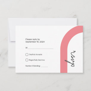 Tarjeta de respuesta RSVP   Estilo clásico