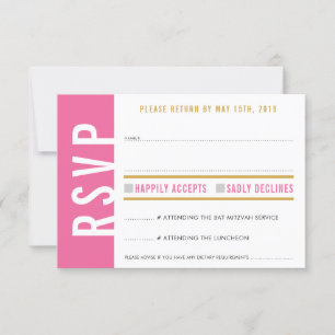 TARJETA DE RESPUESTA RSVP linda bonita corazones r