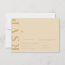 Tarjeta de respuesta RSVP Minimal Dutch White