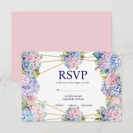 Tarjeta de respuesta RSVP Opciones de menú de Hort