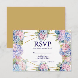 Tarjeta de respuesta RSVP Opciones de menú de Hort