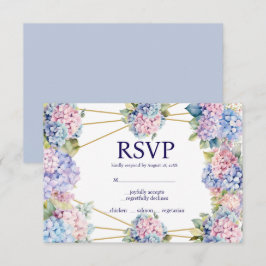 Tarjeta de respuesta RSVP Opciones de menú de Hort