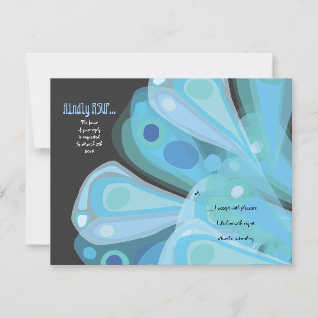Tarjeta de respuesta RSVP para Bat Mitzvah (Anverso)