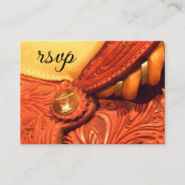 Tarjeta de respuesta RSVP para boda de países de l (Anverso)