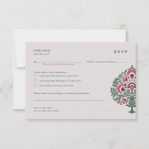 Tarjeta de respuesta RSVP para boda islámica - Mug