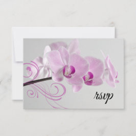 Tarjeta de respuesta RSVP para bodas con elegancia