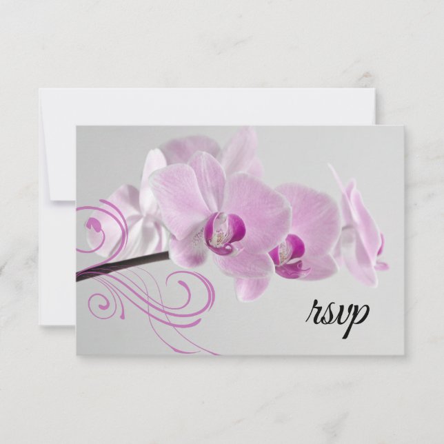 Tarjeta de respuesta RSVP para bodas con elegancia (Anverso)