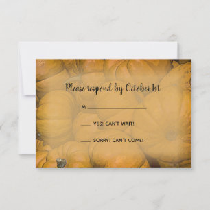 Tarjeta de respuesta RSVP para bodas de boquilla d