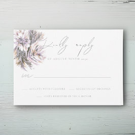 Tarjeta de respuesta RSVP para casetas de color de