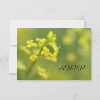 Tarjeta de respuesta RSVP para la boda de flores s