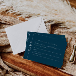 Tarjeta de respuesta RSVP para la invitación a la 