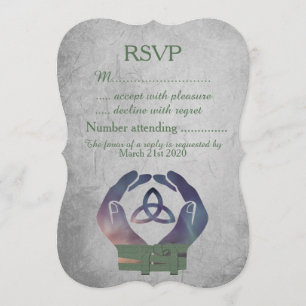 Tarjeta de respuesta RSVP para la unión eterna
