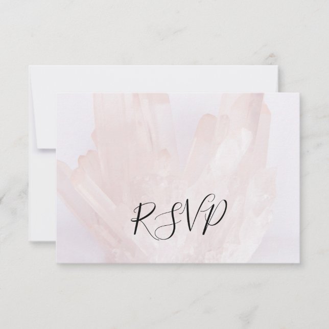 Tarjeta de respuesta RSVP para ligeros cristales r (Anverso)