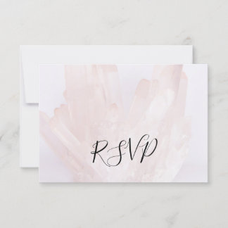 Tarjeta de respuesta RSVP para ligeros cristales r