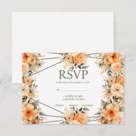 Tarjeta de respuesta RSVP para Rosas de verano de 