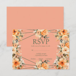 Tarjeta de respuesta RSVP para Rosas de verano de 