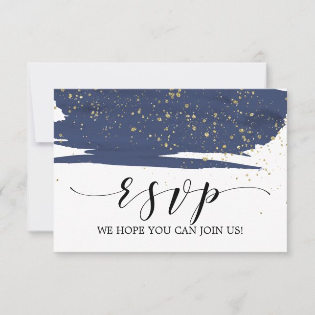 Tarjeta de Respuesta RSVP para Sitio Web de Boda c (Anverso)