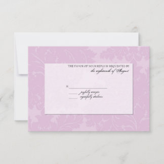 Tarjeta de respuesta RSVP personalizable