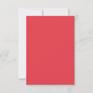 Tarjeta de respuesta RSVP roja de tomate minimalis