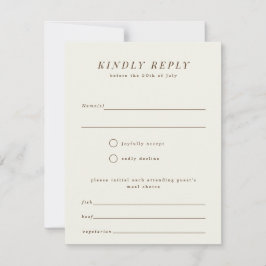 Tarjeta de respuesta RSVP RSVP de boda de sucursal
