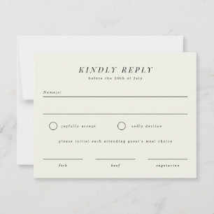 Tarjeta de respuesta RSVP RSVP de boda de sucursal