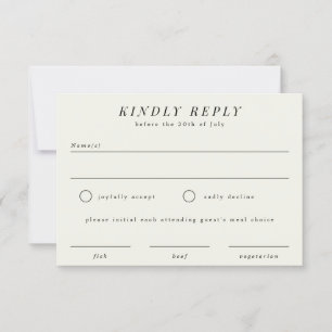 Tarjeta de respuesta RSVP RSVP de boda de sucursal