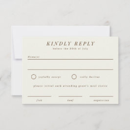 Tarjeta de respuesta RSVP RSVP de boda de sucursal