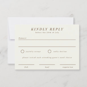 Tarjeta de respuesta RSVP RSVP de boda de sucursal