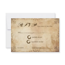 Tarjeta de respuesta RSVP Saga Vikinga Nórdica