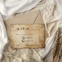 Tarjeta de respuesta RSVP Saga Vikinga Nórdica
