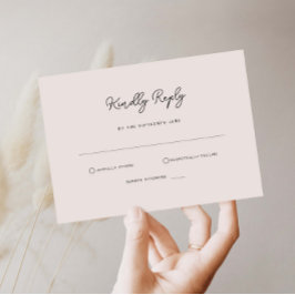 Tarjeta de respuesta RSVP simple