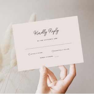 Tarjeta de respuesta RSVP simple