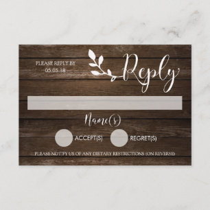 Tarjeta de respuesta rusa de madera
