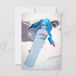 Tarjeta de respuesta Snowboarding Winter Sport_ Re