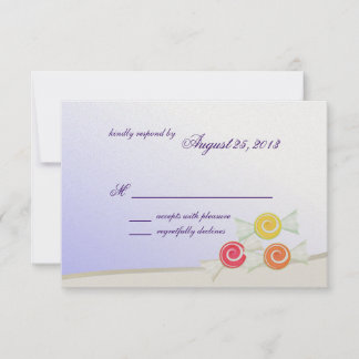 Tarjeta de respuesta Sweet Candy Bat Mitzvah