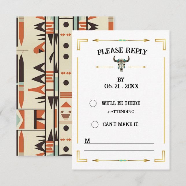 Tarjeta de respuesta Tatanka Bison Yellowstone Wes (Anverso / Reverso)