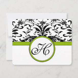 Tarjeta de respuesta verde de Apple - Texto en el 