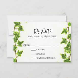 Tarjeta de respuesta - Verde Ivy