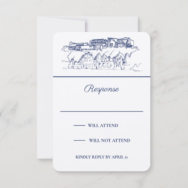 Tarjeta de respuesta vertical de la marina de Chat (Anverso)