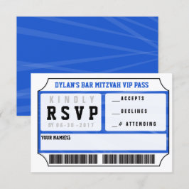 TARJETA DE RESPUESTA VIP Invitación Bar Bat Mitzva
