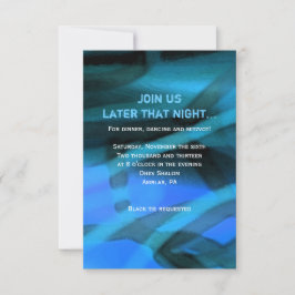 Tarjeta de respuesta WATERCOLOR STAR Bar Bat Mitzv