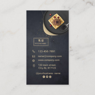 tarjeta de restaurante personalizado   Foto modern