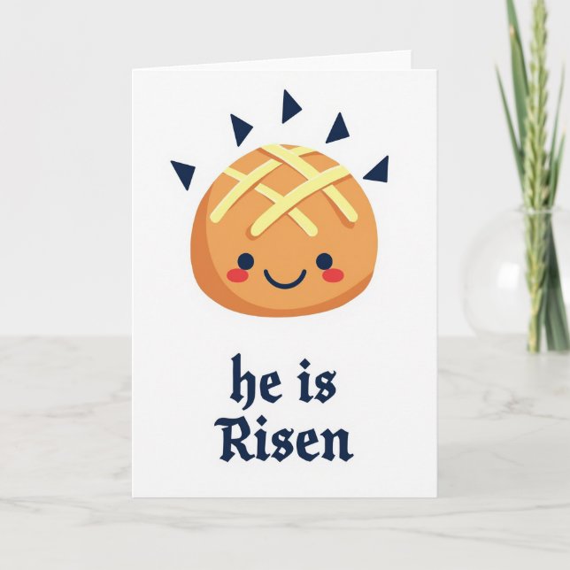 Tarjeta de Resurrección con Dulce Sonriente (Anverso)