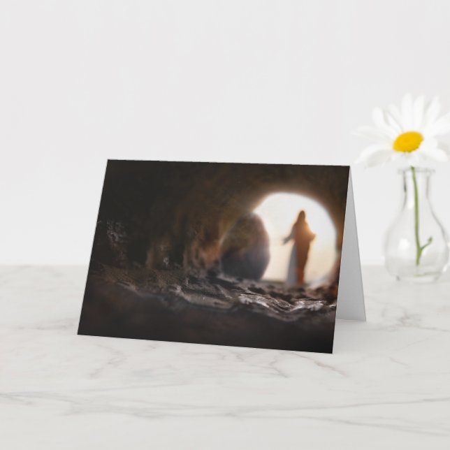 Tarjeta de resurrección cristiana (Planta pequeña)