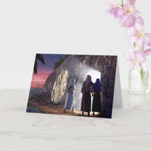 Tarjeta de resurrección cristiana