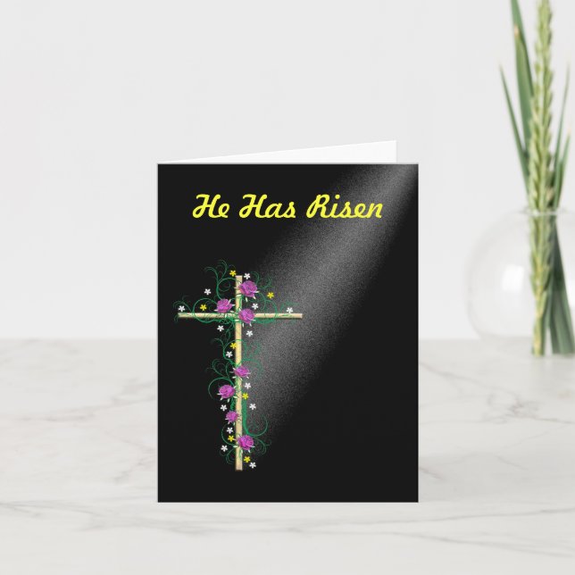 Tarjeta de resurrección de Jesús de la Cruz de Pas (Anverso)